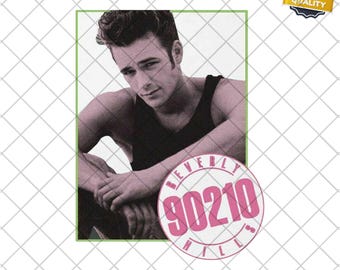 Beverly Hills 90210 PNG y SVG Descarga digital, Serie de TV Dylan McKay Luke Perry 80's Retro - Descarga instantánea