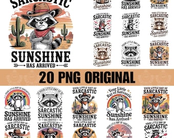 Sarcastic Raccoon SVG Bundle: Sunshine Designs (Digital Download)