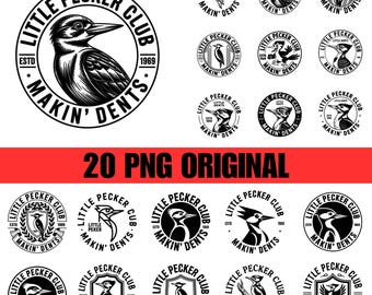 20 Little Pecker Club SVG PNG, Laser Engraving File Leather Hat Patch Designs Vector Logo Cut File Funny Trendy Shirt Adult Cricut cut files