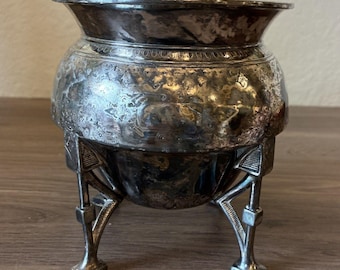 Antique Webster Mfg Co. Silverplate Sugar Waste Bowl Victorian Aesthetic, CT