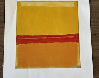 Grabado antiguo de Mark Rothko n.º 5/22, 1950, MOMA, 1998.