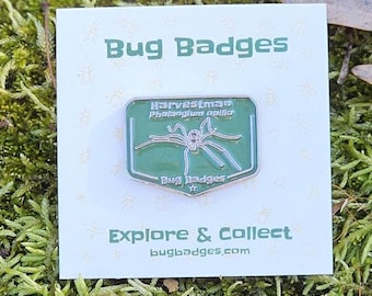 Harvestman Enamel Pin – Collectible Bug Badge #26