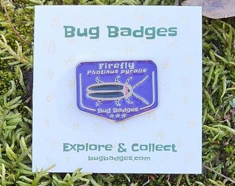Firefly Enamel Pin (#16 of 36) - Collectible Bug Badge + Optional Display Banner