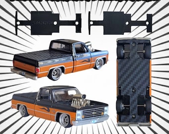 Johnny Lightning Zingers Chevy Silverado C10 Fleetside Lowering Base Custom 3D Printed Parts