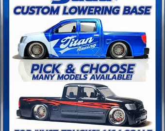 Jada 1/64 Just Trucks Custom Lowering Bases "DUB CITY" Style - Pick & Choose Models! 3D Printed Diecast Parts