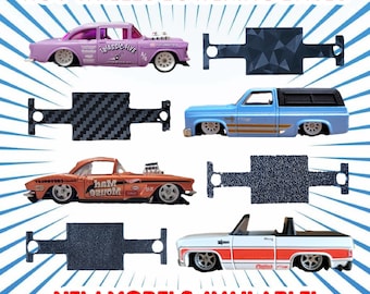 Hot Wheels Custom Lowering Base 3D Printed Parts - Pick & Choose! Colors / Textures Available