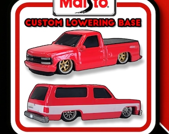 Maisto Custom Lowering Bases - Pick & Choose Models - BUY 2+ SAVE! 3D Printed Diecast Parts