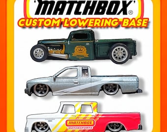 Matchbox Lowering Bases - Pick & Choose! Colors and Finishes Available - Custom 3D Printed Parts