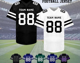 Custom Football Jersey, Personalized Name & Number Shirt, Custom Team Logo Jersey, Men Women Football Uniform, Game Day Apparel