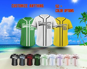 Personalized Baseball Jersey Custom Name Number Logo, Team Uniform Shirt, Men Women Baseball Shirt, Custom Sports Apparel