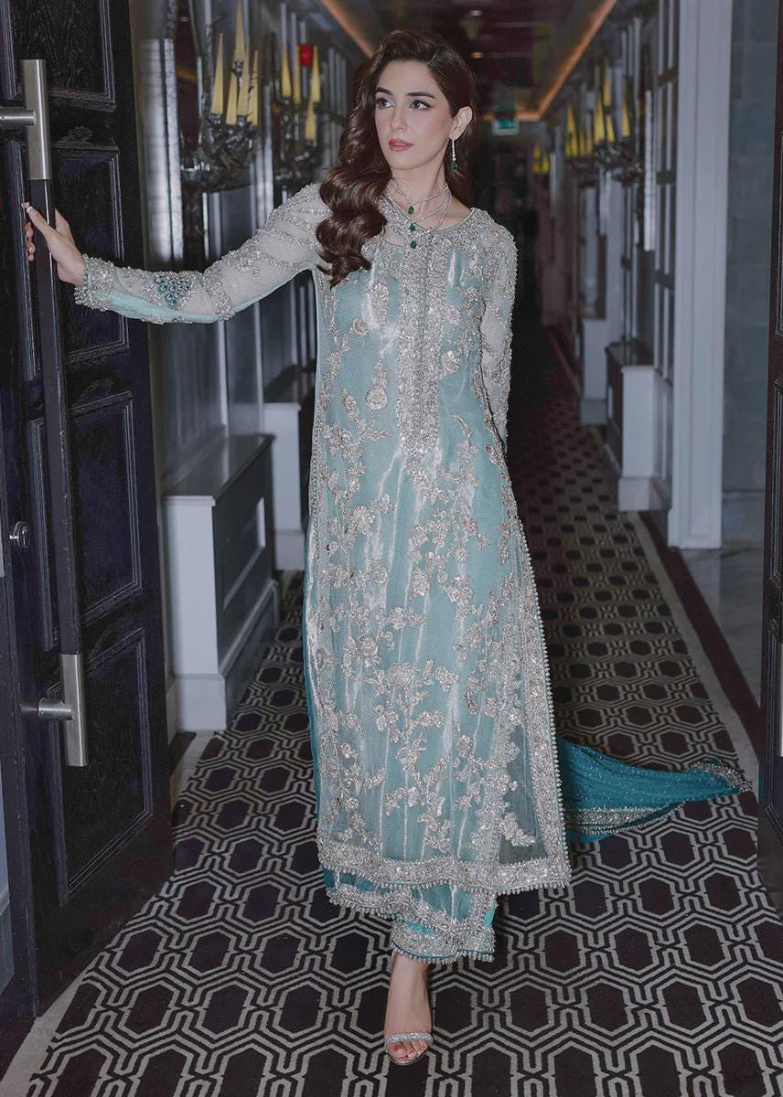 aqua blue dress for wedding pakistani mpc-24-103-ice-blue Pakistani indian wedding bridal dresses mehndi nikkah  outfits usa uk – Pakistani Designer Dresses main image 1