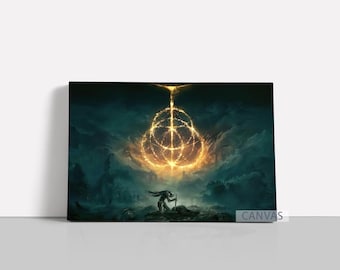 Elden Ring Wall Art Gaming Poster Dark Souls Canvas Marika Framed Canvas Print Elden Ring Home Decor L194 Birthday Gift