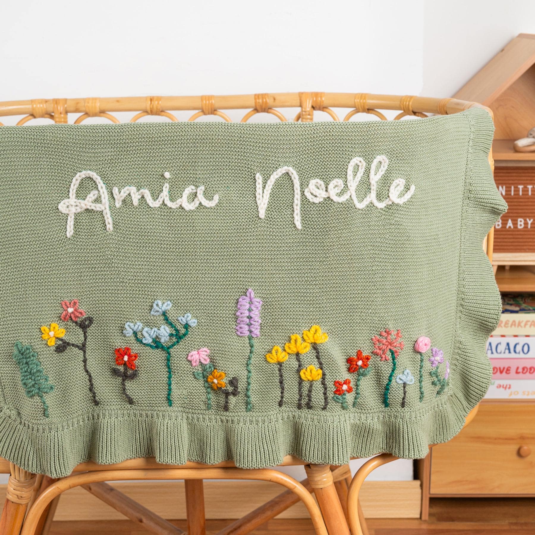Hand knit baby blanket - Etsy 日本