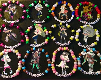 Splatoon Bead Bracelets