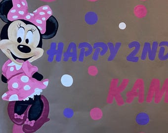 Minnie Mouse Birthday Banner