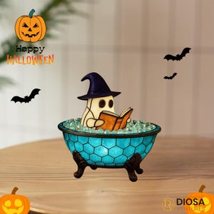LED Halloween Ghost Night Light: Bubble Bath Mood Lamp