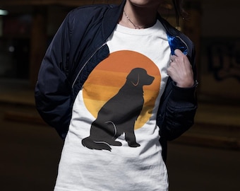 Sunset Retriever | Golden Retriever | Dog Shirt | Retro Dog Shirt | Retro Golden Retriever | Golden Retriever Dog | Dog Lover Shirt