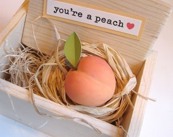 You're a Peach...thank-you, you're sweet/kind/nice, admirer gift