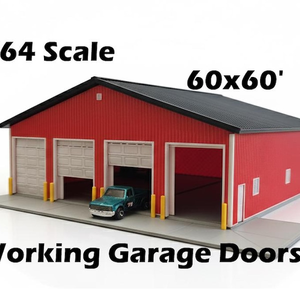 1/64 Scale 60x60' Model Pole barn / Garage