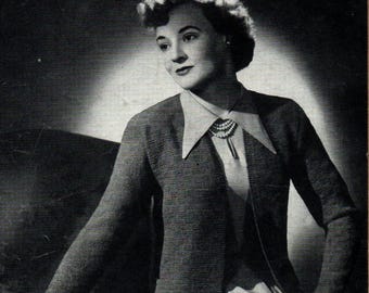 1940s  Lady's Jacket "Concerto" design pattern (PDF download)