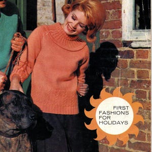 1960er Jahre Passe Neckline Pullover Schnittmuster (PDF-Download)