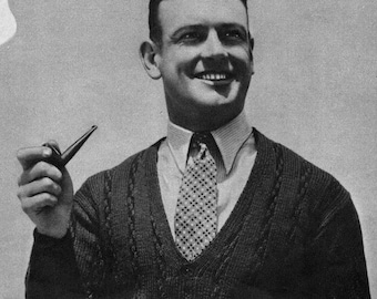 1930er Jahre Herren Strickjacke (PDF-Download)