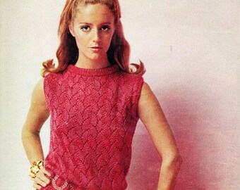 1960s Dress in lace stitch pattern (PDF download)