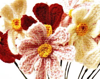 Crochet Flowers pattern (PDF download)