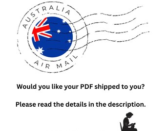 PDF Patterns Print and Post Service, International Shipping