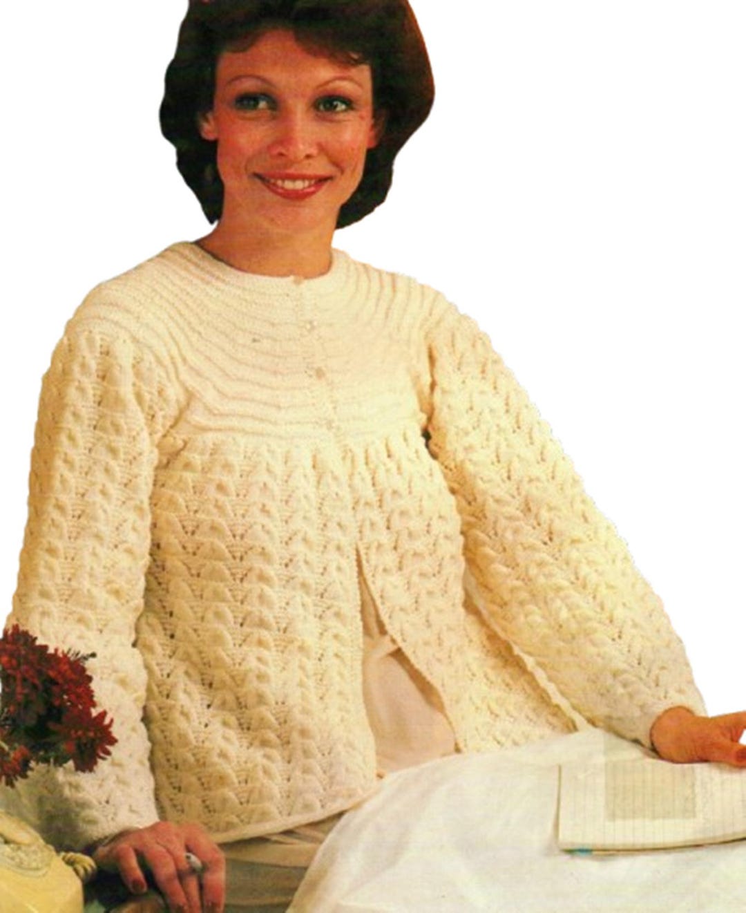 1970s Knitted Bed Jacket Pattern (PDF Download) - Etsy