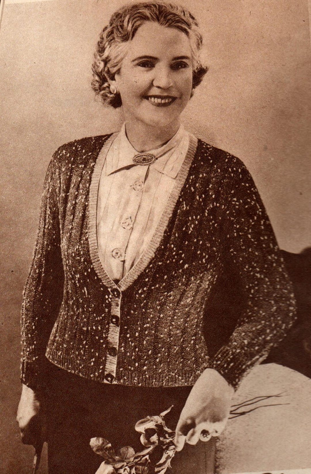 1930s Matron's Larger Size Cardigan Knitting Pattern, PDF Download - Etsy