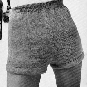 1970s Lady's Hot Pants knitting pattern (PDF download)
