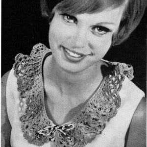 1960s "Via Veneto" Collar crochet pattern (PDF download)
