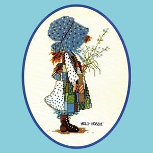 Holly Hobbie-set van vier getelde kruissteekpatronen (pdf-download)