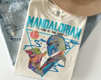 Mandalorian Grogu Comfort Colors Shirt, Bab Yoda Shirt, Star Wars This Is The Way Shirt, Disneyland Family Trip Tee, Father's Day Gift Tee