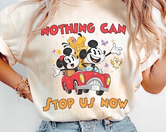 Retro Runaway Railway Mickey Minnie Pluto Chuuby Shirt, Nothing Can Stop Us Now Shirt, Disney Park Shirt, Disneyland Trip Tee, Disney Ride