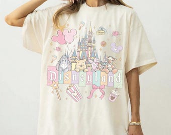 Retro Disneyland Pooh And Friend Shirt, Disney Girls Trip 2026 Shirts, Winnie The Pooh Tigger Piglet Eeyore Tee, Disney Vacation 2026 Trip