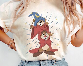 Comfort Colors® Vintage Chip And Dale T-Shirt, Chip and Dale Fantasia Shirt, Disney Bestie Shirt, Fantasmic Disneyland Shirt