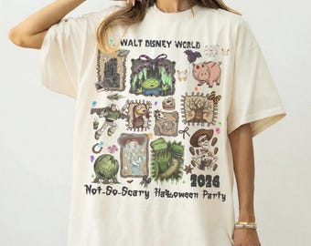 Vintage Toy Story Disneyworld Halloween Shirt, Not So Scary Party Shirt, Disney Halloween Shirt, Walt Disneyworld Tee, Halloween Party Tee