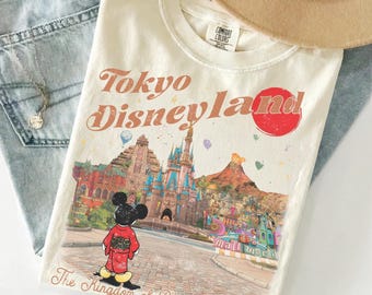 Comfort Colors Vintage Mickey Tokyo Disneyland Shirt, Retro Mickey Shirts, Tokyo Disneyland Shirt, Disney 2026 Trip Disney Vacation Shirt