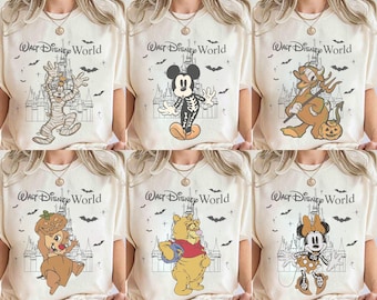 Disney Halloween Family Comfort Colors Shirt, Mickey Mouse Halloween Shirt, Walt Disney World Tee, Disney Pumpkin Shirt, Disney Vacation Tee