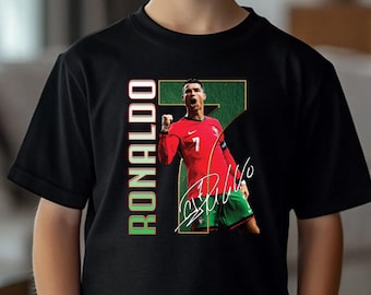 Cristiano Ronaldo Shirt, Youth Ronaldo 7 Soccer T-Shirt, Soccer Youth Shirt, Ronaldo Fan Shirt, Kids Ronaldo Soccer Tee