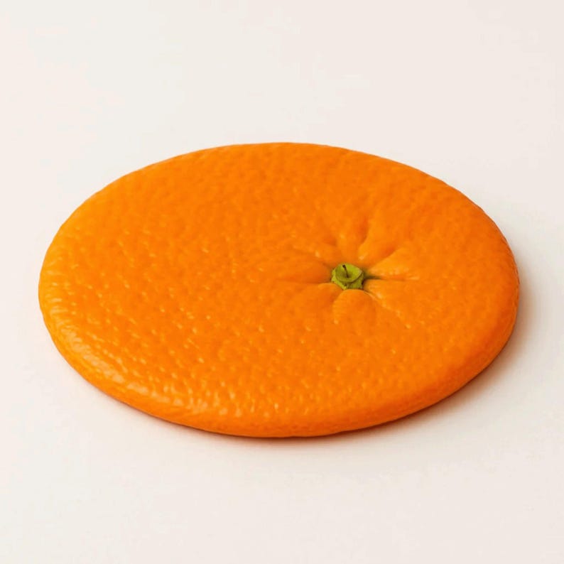 Handmade Silicone Fruit Coaster Set - Thumbnail 2