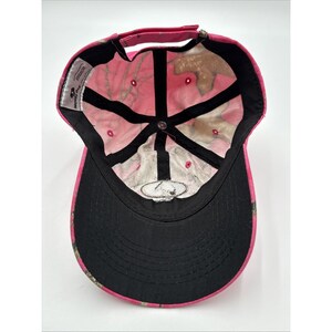 Mossy Oak Pink Camo Baseball Hat Cap Adjustable Embroidered Camouflage Y2K image 6