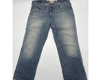 Vintage Abercrombie & Fitch Low To Mid Rise Blue Denim Capri Women's Size 10