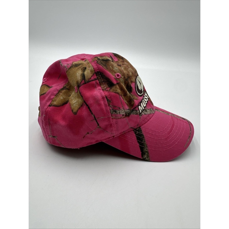 Mossy Oak Pink Camo Baseball Hat Cap Adjustable Embroidered Camouflage Y2K image 4