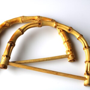 Small Curved Bamboo Handles for Bag and Purse Making