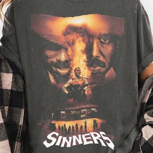 Sinners Movie Vintage Horror Tee | T-Shirt, Comic Style Halloween SM001