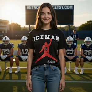 Caleb Williams ICEMAN PNG, Game Day Football Graphic Tee Digital Download