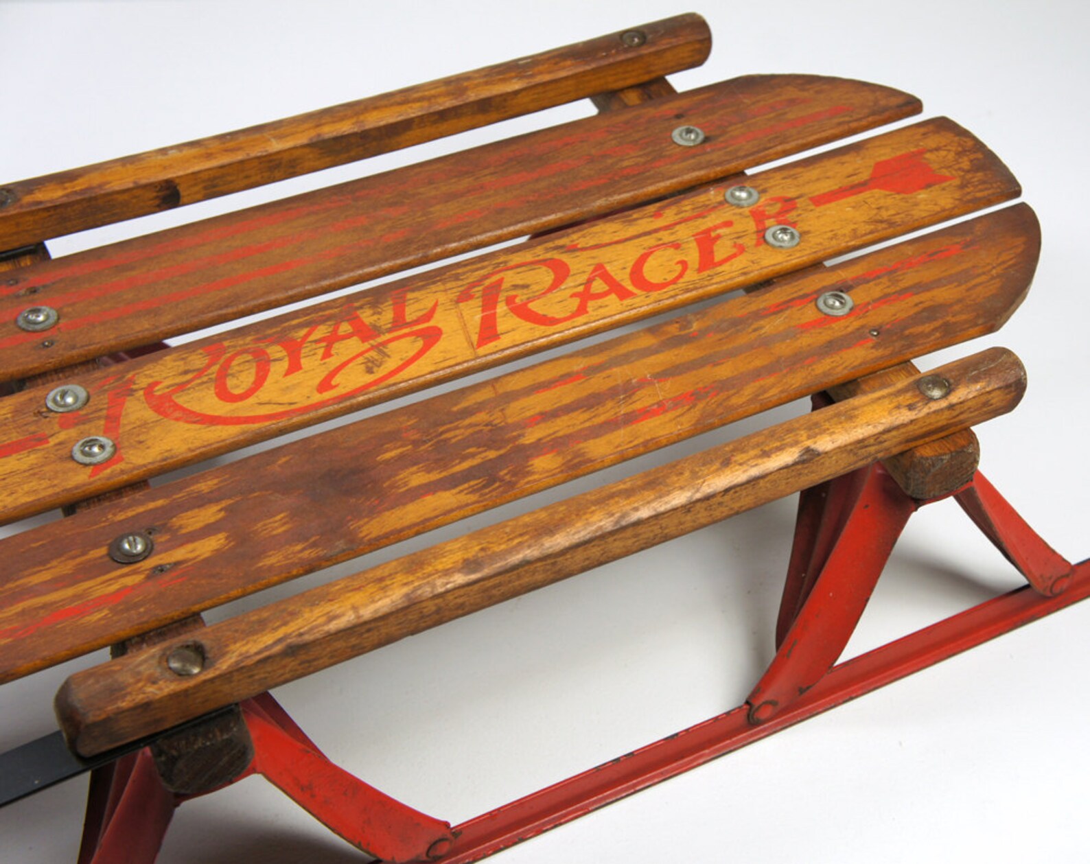 Vintage 1950's Wooden Royal Racer Sled Etsy